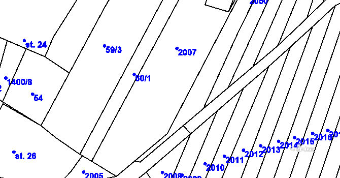 Parcela st. 64 v KÚ Ochoz u Konice, Katastrální mapa
