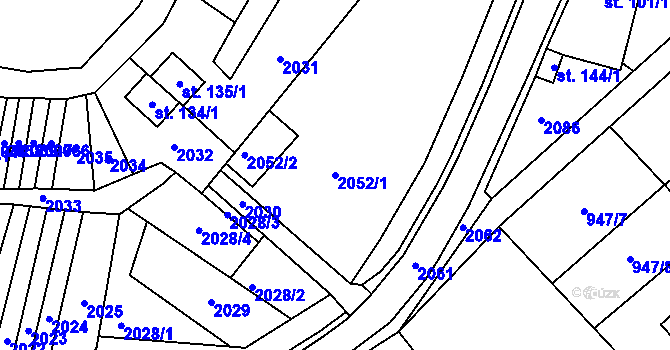 Parcela st. 2052/1 v KÚ Ochoz u Konice, Katastrální mapa