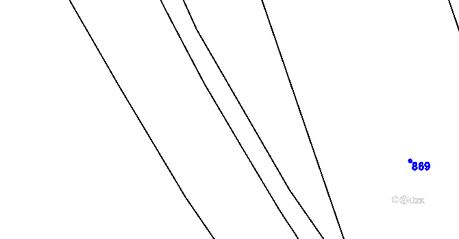 Parcela st. 129/5 v KÚ Obora v Podbezdězí, Katastrální mapa