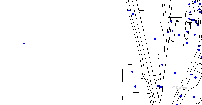 Parcela st. 325/5 v KÚ Obora v Podbezdězí, Katastrální mapa