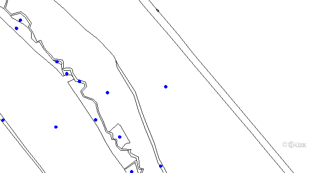 Parcela st. 676/1 v KÚ Okrouhlá u Chebu, Katastrální mapa