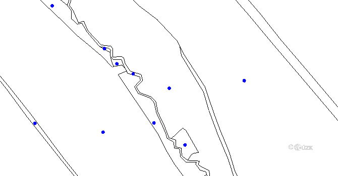 Parcela st. 689/1 v KÚ Okrouhlá u Chebu, Katastrální mapa