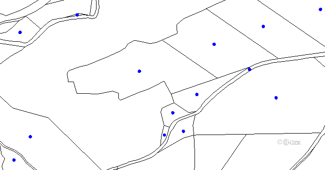 Parcela st. 277/1 v KÚ Okrouhlé Hradiště, Katastrální mapa