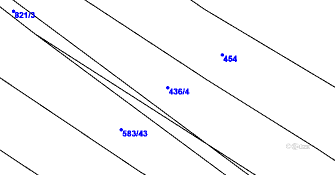 Parcela st. 436/4 v KÚ Babice u Okrouhlice, Katastrální mapa