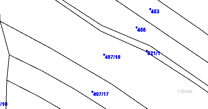Parcela st. 497/18 v KÚ Babice u Okrouhlice, Katastrální mapa
