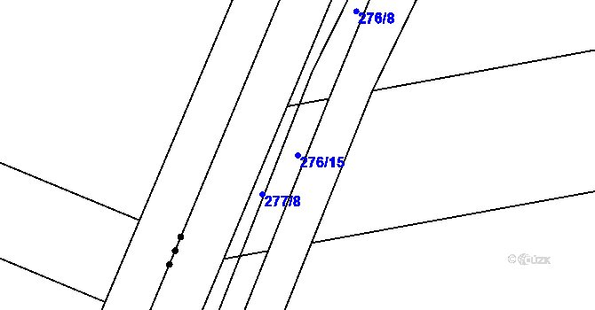 Parcela st. 276/15 v KÚ Srbce u Okřínka, Katastrální mapa