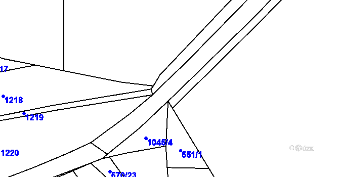 Parcela st. 1045/6 v KÚ Olbramov, Katastrální mapa