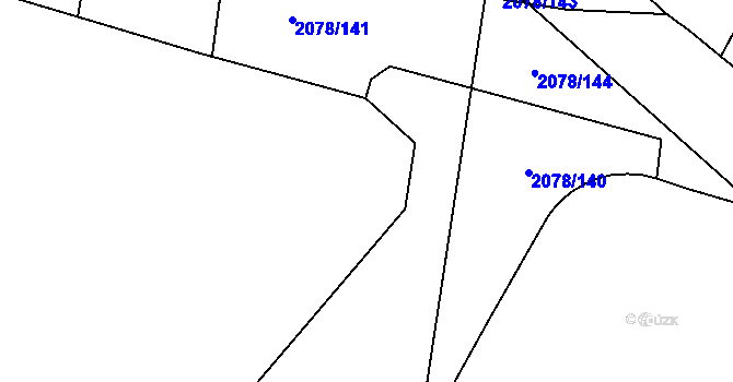 Parcela st. 21/38 v KÚ Olbramovice u Votic, Katastrální mapa