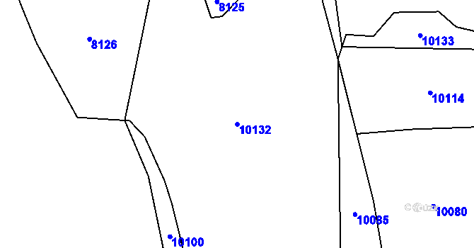Parcela st. 10132 v KÚ Oleksovice, Katastrální mapa