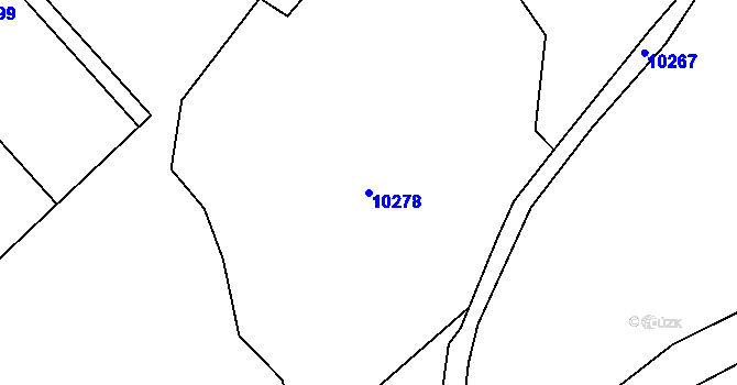 Parcela st. 10278 v KÚ Oleksovice, Katastrální mapa