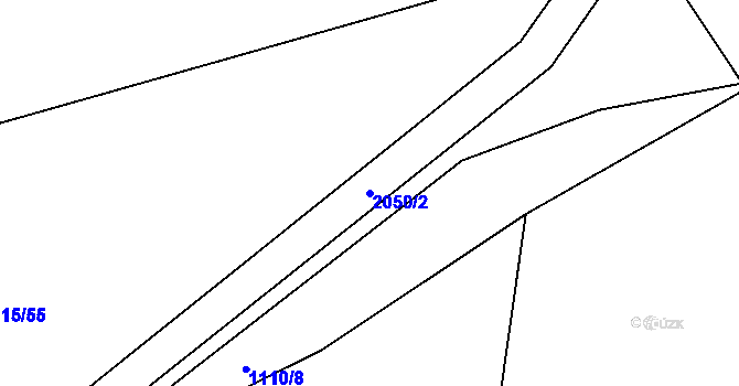 Parcela st. 2050/2 v KÚ Olešnice u Trhových Svinů, Katastrální mapa