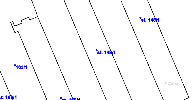 Parcela st. 149/1 v KÚ Olešnice u Turnova, Katastrální mapa