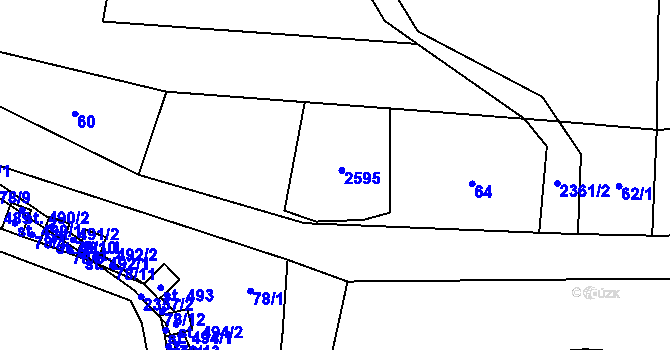 Parcela st. 24 v KÚ Olešnice v Orlických horách, Katastrální mapa