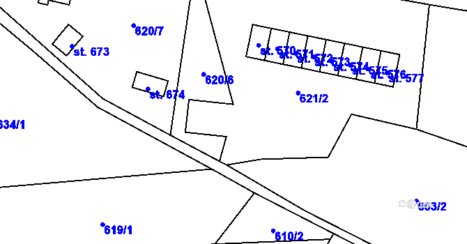 Parcela st. 2581 v KÚ Olešnice v Orlických horách, Katastrální mapa