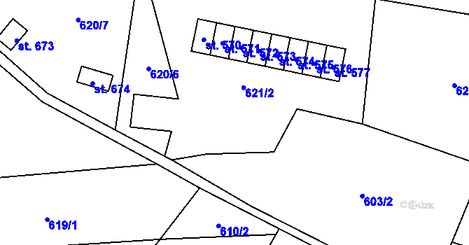 Parcela st. 2584 v KÚ Olešnice v Orlických horách, Katastrální mapa