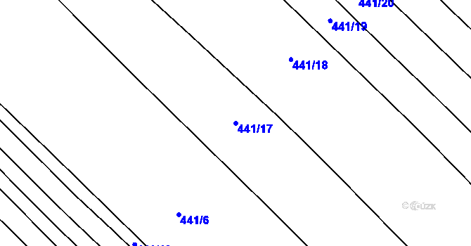 Parcela st. 441/17 v KÚ Olešník, Katastrální mapa