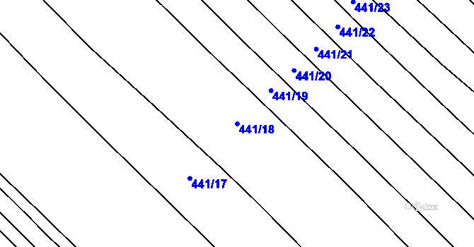 Parcela st. 441/18 v KÚ Olešník, Katastrální mapa