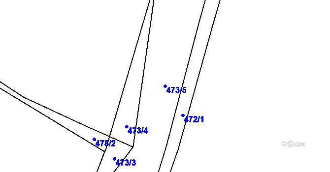Parcela st. 473/5 v KÚ Olešník, Katastrální mapa