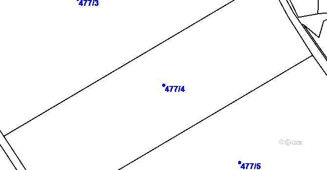 Parcela st. 477/4 v KÚ Černovír, Katastrální mapa