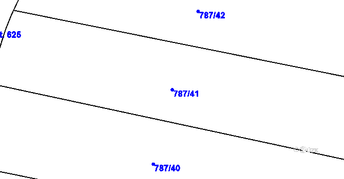 Parcela st. 787/41 v KÚ Černovír, Katastrální mapa