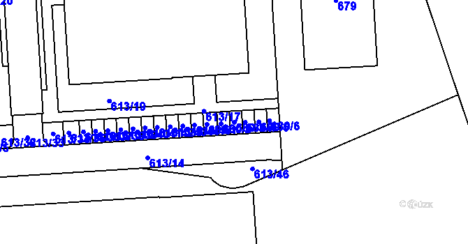 Parcela st. 680/3 v KÚ Neředín, Katastrální mapa