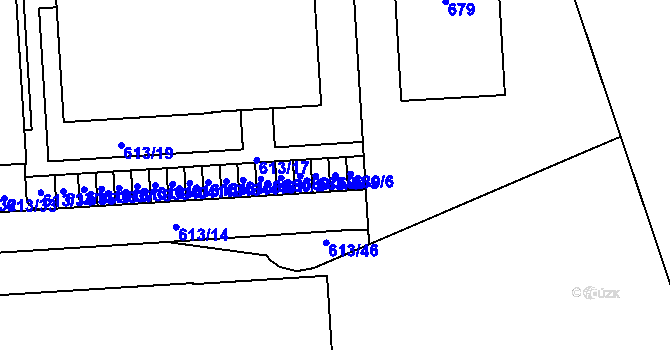 Parcela st. 680/5 v KÚ Neředín, Katastrální mapa