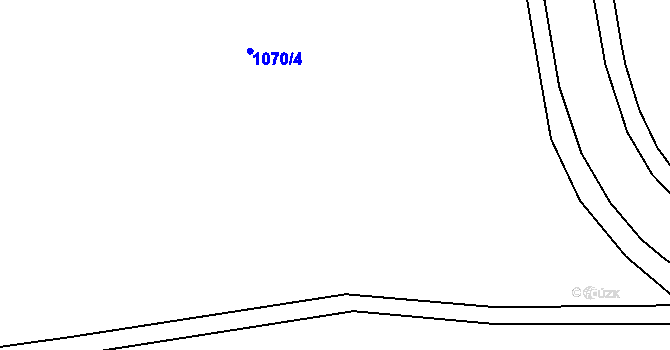 Parcela st. 1053/2 v KÚ Hodolany, Katastrální mapa