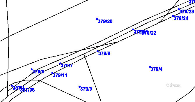 Parcela st. 379/8 v KÚ Olovnice, Katastrální mapa