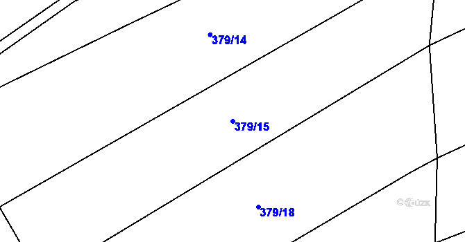 Parcela st. 379/15 v KÚ Olovnice, Katastrální mapa