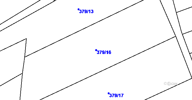 Parcela st. 379/16 v KÚ Olovnice, Katastrální mapa