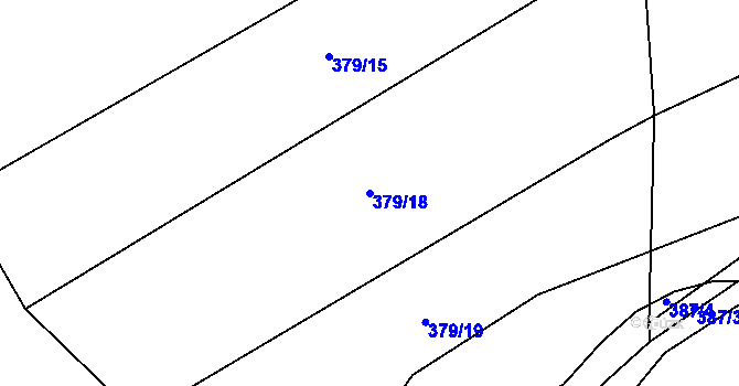 Parcela st. 379/18 v KÚ Olovnice, Katastrální mapa