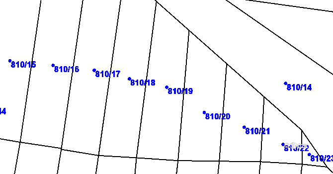 Parcela st. 810/19 v KÚ Olovnice, Katastrální mapa