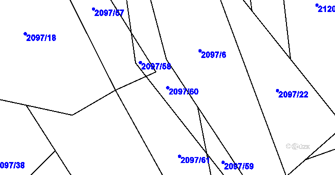 Parcela st. 2097/60 v KÚ Turkovice u Ondřejova, Katastrální mapa