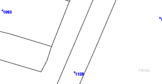 Parcela st. 1123/15 v KÚ Podboří, Katastrální mapa