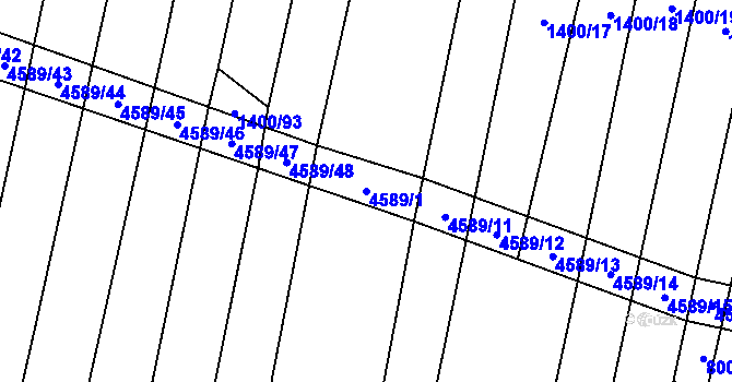 Parcela st. 4589/1 v KÚ Opatov na Moravě, Katastrální mapa
