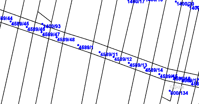 Parcela st. 4589/11 v KÚ Opatov na Moravě, Katastrální mapa