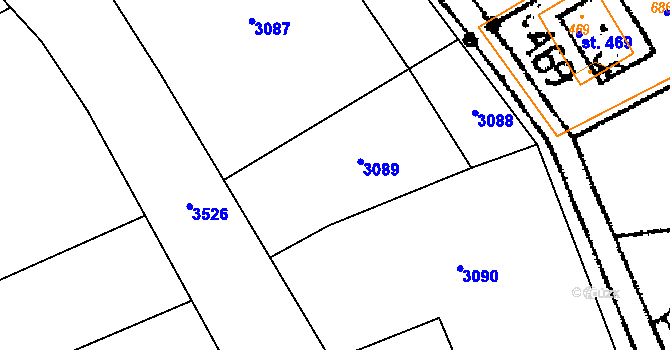 Parcela st. 587/9 v KÚ Opatovec, Katastrální mapa