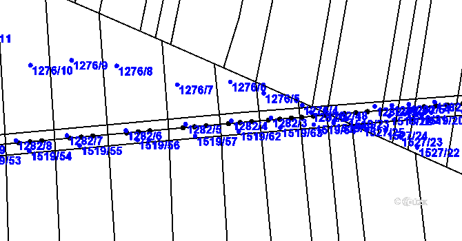 Parcela st. 1282/4 v KÚ Opatovice u Rajhradu, Katastrální mapa