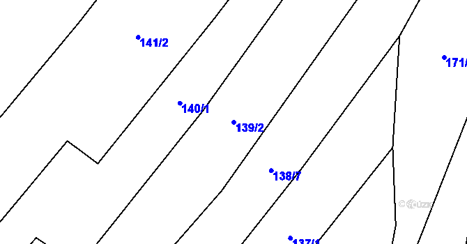 Parcela st. 139/2 v KÚ Opatovice u Hranic, Katastrální mapa