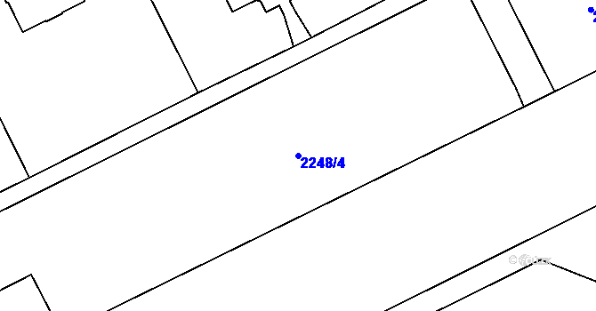 Parcela st. 2248/4 v KÚ Opava-Předměstí, Katastrální mapa