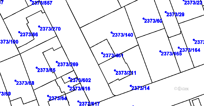 Parcela st. 2373/461 v KÚ Opava-Předměstí, Katastrální mapa