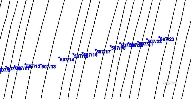 Parcela st. 507/17 v KÚ Kateřinky u Opavy, Katastrální mapa