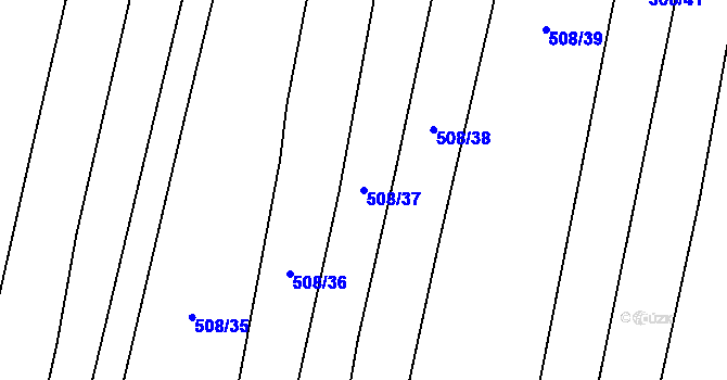 Parcela st. 508/37 v KÚ Kateřinky u Opavy, Katastrální mapa