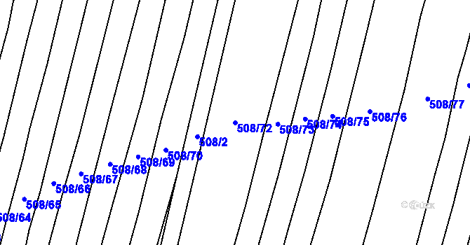 Parcela st. 508/72 v KÚ Kateřinky u Opavy, Katastrální mapa