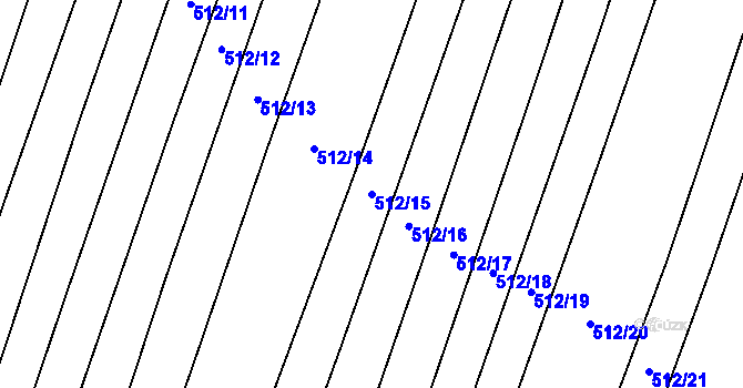 Parcela st. 512/15 v KÚ Kateřinky u Opavy, Katastrální mapa