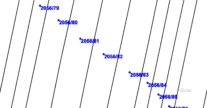 Parcela st. 2056/82 v KÚ Kateřinky u Opavy, Katastrální mapa
