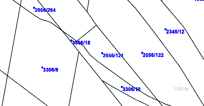 Parcela st. 2056/121 v KÚ Kateřinky u Opavy, Katastrální mapa