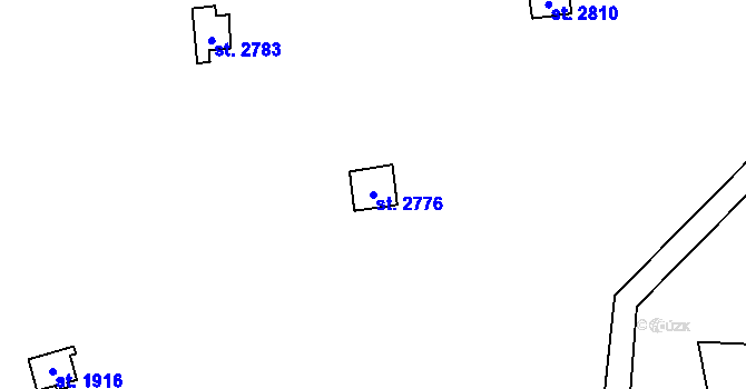 Parcela st. 2776 v KÚ Kateřinky u Opavy, Katastrální mapa