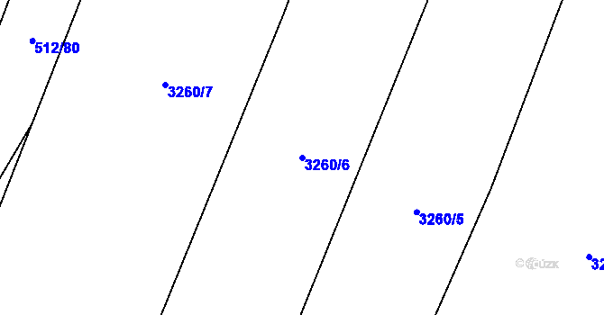 Parcela st. 3260/6 v KÚ Kateřinky u Opavy, Katastrální mapa
