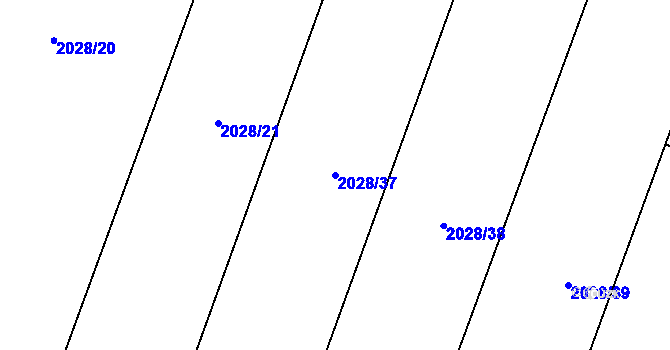 Parcela st. 2028/37 v KÚ Kateřinky u Opavy, Katastrální mapa